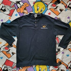 Vintage 90s The Black Crowes Crew Henley